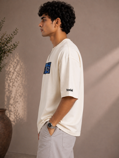 Krishna Eye Premium Embroidered T-Shirt