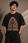 Jagannath Heritage Premium Embroidered Oversized T-Shirt