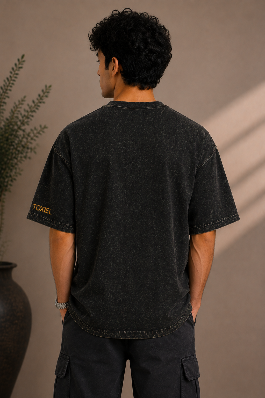 Jagannath Heritage Premium Embroidered Oversized T-Shirt