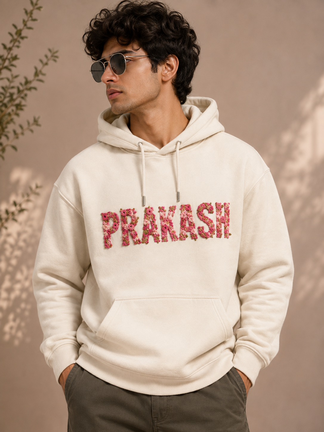 TOXIEL Customized Name Embroidery Oversized Hoodie